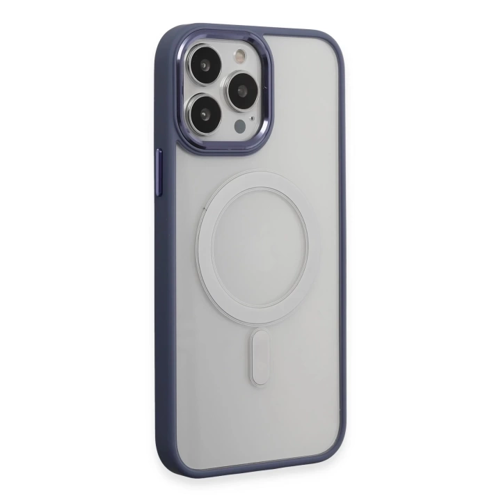 BFS  iPhone 15 Pro Kılıf Room Magneticsafe Silikon - Sierra Blue