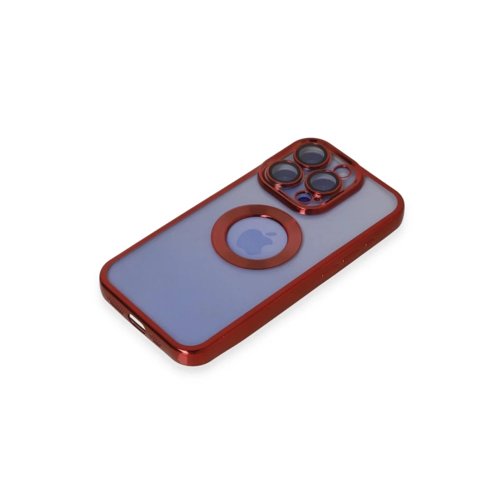 BFS  iPhone 15 Pro Kılıf Slot Silikon - Kırmızı