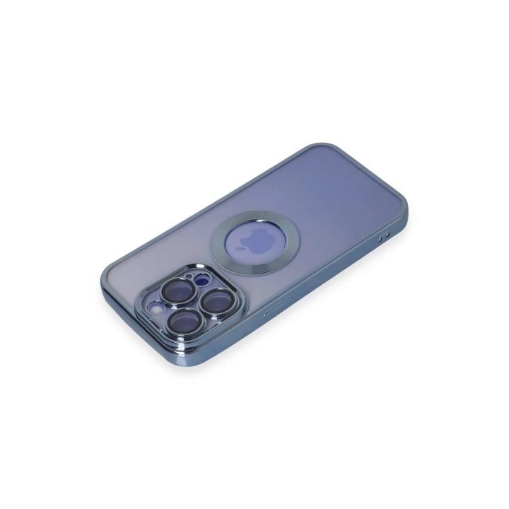 BFS  iPhone 15 Pro Kılıf Slot Silikon - Sierra Blue