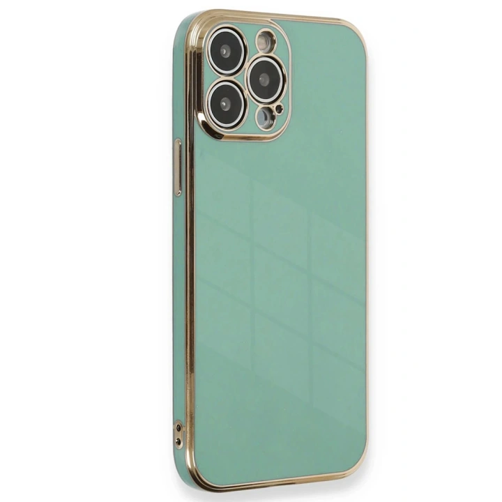 BFS  iPhone 15 Pro Kılıf Volet Silikon - Açık Yeşil