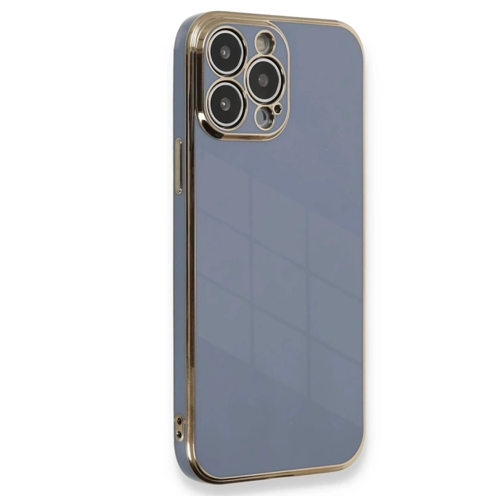 BFS  iPhone 15 Pro Kılıf Volet Silikon - Mavi