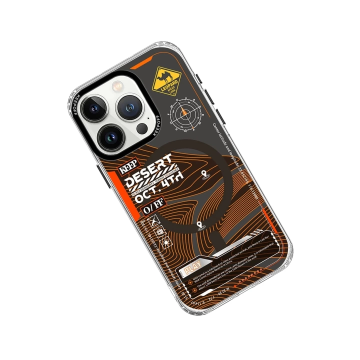 BFS  iPhone 15 Pro Map Magsafe Kapak - Desert