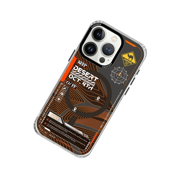 BFS  iPhone 15 Pro Map Magsafe Kapak - Desert