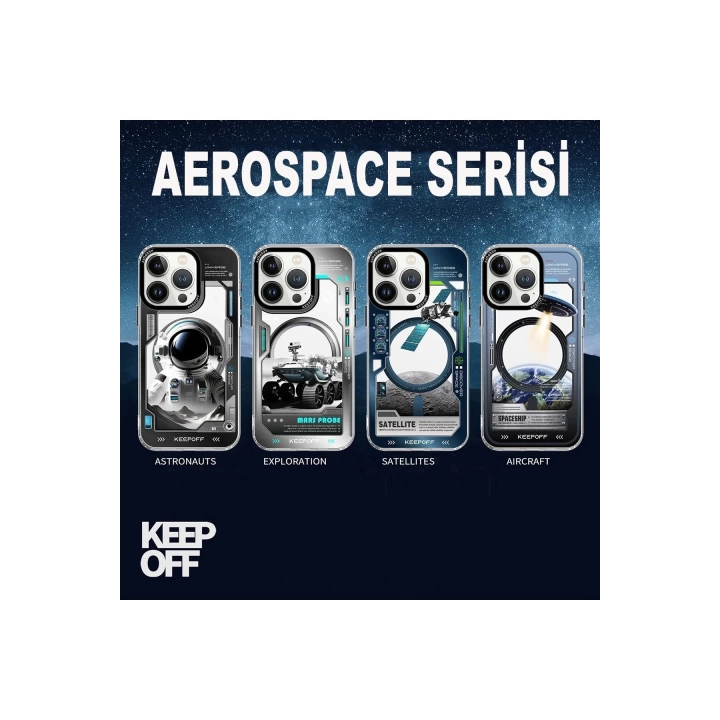 BFS  iPhone 15 Pro Max Aerospace Magsafe Kapak - Spaceman