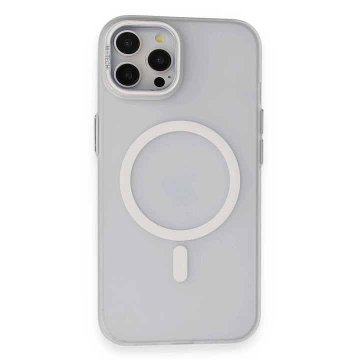 BFS  iPhone 15 Pro Max Frost Standlı Magsafe Kapak - Şeffaf