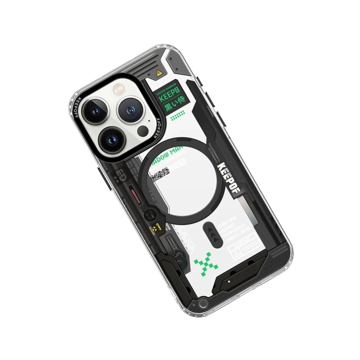 BFS  iPhone 15 Pro Max Future Armor Magsafe Kapak - Black Samurai