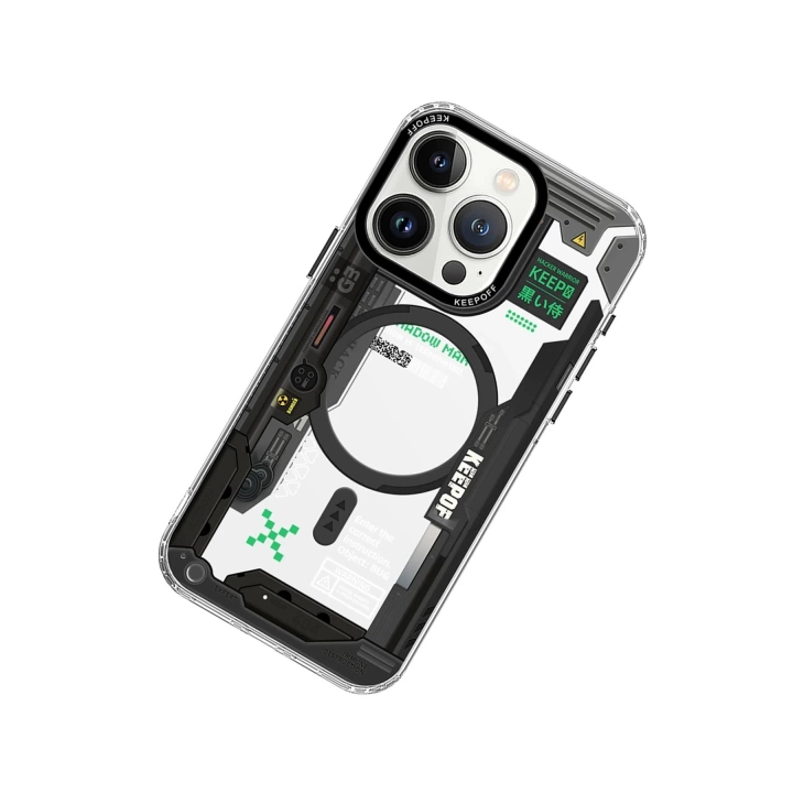 BFS  iPhone 15 Pro Max Future Armor Magsafe Kapak - Black Samurai