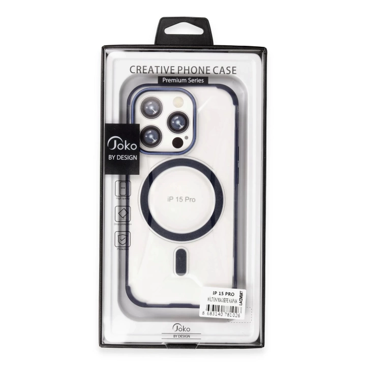 BFS  iPhone 15 Pro Max Hilton Magsafe Kapak - Lacivert