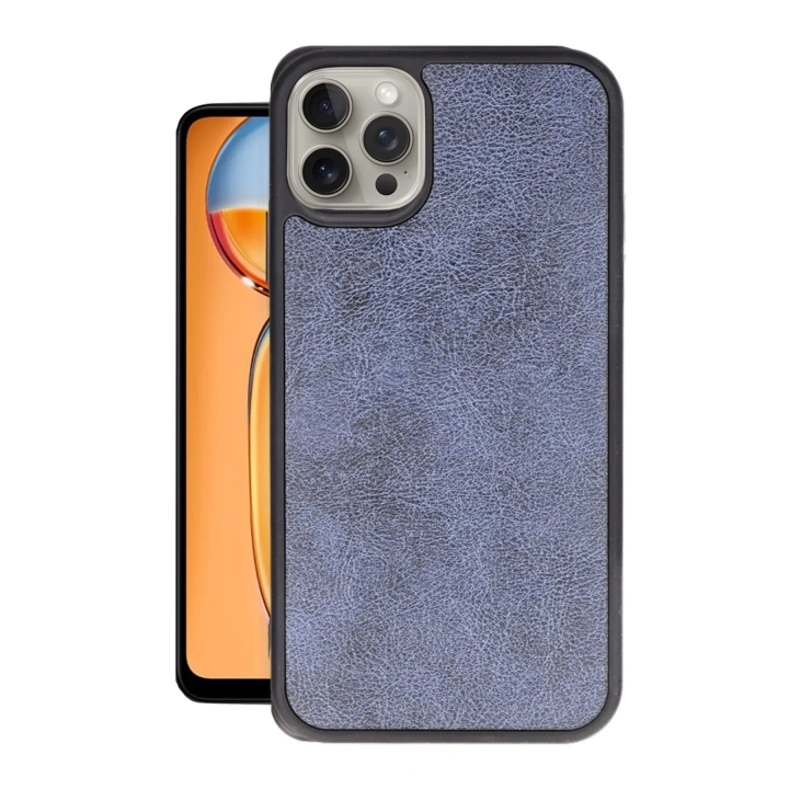 BFS  iPhone 15 Pro Max Kılıf Aras Deri Kapak - Lacivert