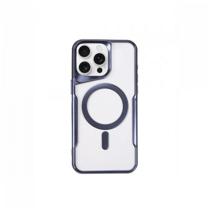 BFS  iPhone 15 Pro Max Kılıf Boyi Magsafe Silikon Kapak - Lacivert