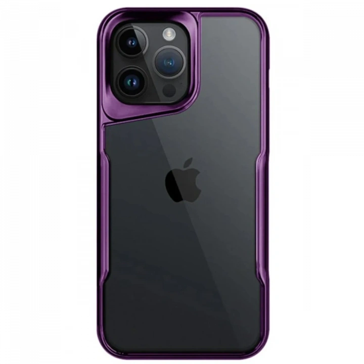 BFS  iPhone 15 Pro Max Kılıf Boyi Silikon Kapak - Derin Mor