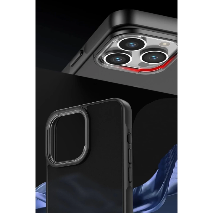 BFS  iPhone 15 Pro Max Kılıf Elegant Kapak - Derin Mor
