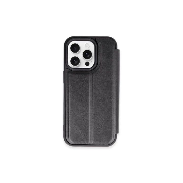 BFS  iPhone 15 Pro Max Kılıf Flip Cover - Siyah