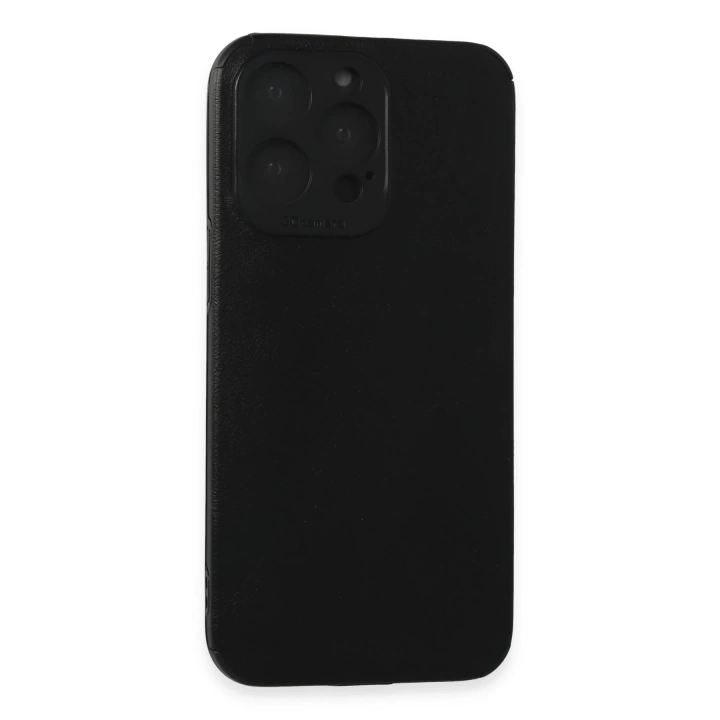 BFS  iPhone 15 Pro Max Kılıf Loop Deri Silikon - Siyah