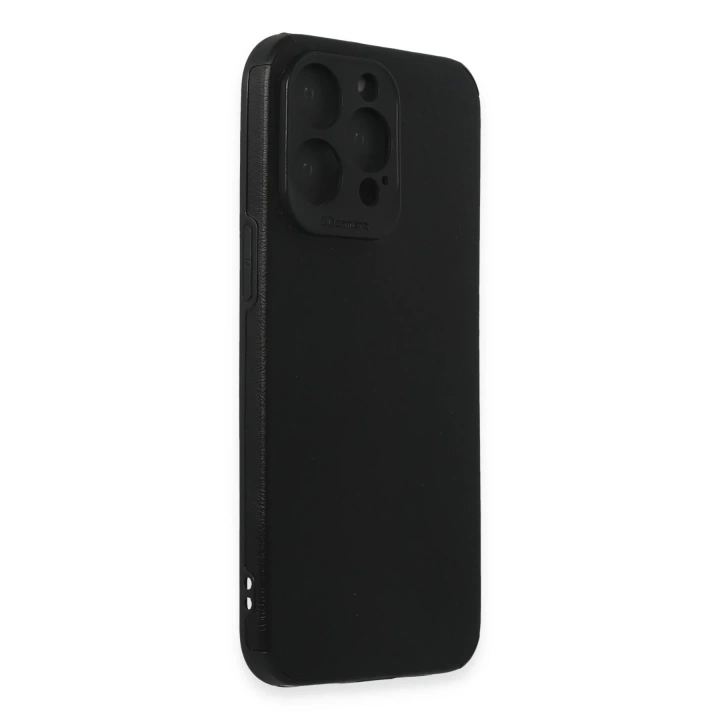 BFS  iPhone 15 Pro Max Kılıf Loop Deri Silikon - Siyah