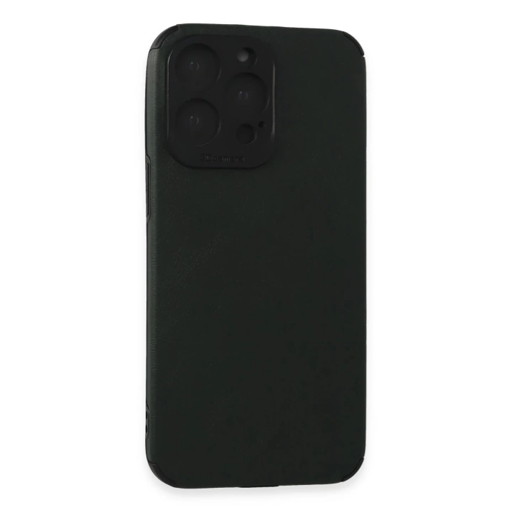 BFS  iPhone 15 Pro Max Kılıf Loop Deri Silikon - Yeşil