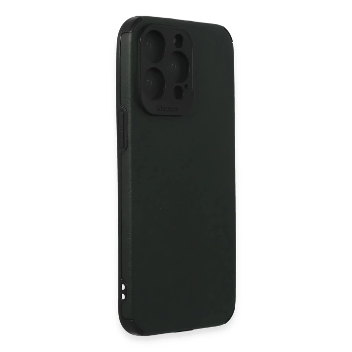 BFS  iPhone 15 Pro Max Kılıf Loop Deri Silikon - Yeşil