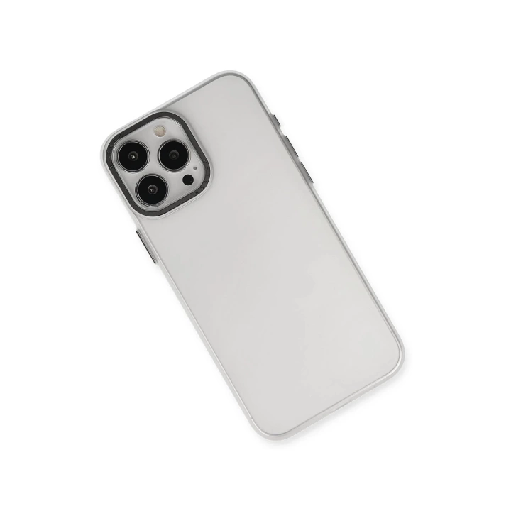 BFS  iPhone 15 Pro Max Kılıf Modos Metal Kapak - Şeffaf