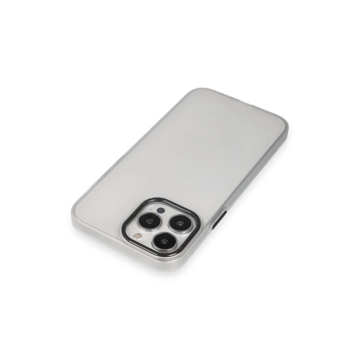 BFS  iPhone 15 Pro Max Kılıf Modos Metal Kapak - Şeffaf