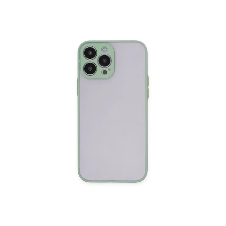 BFS  iPhone 15 Pro Max Kılıf Montreal Silikon Kapak - Açık Yeşil