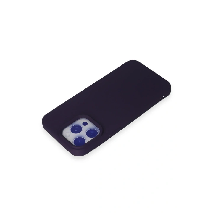 BFS  iPhone 15 Pro Max Kılıf Nano içi Kadife Silikon - Mor