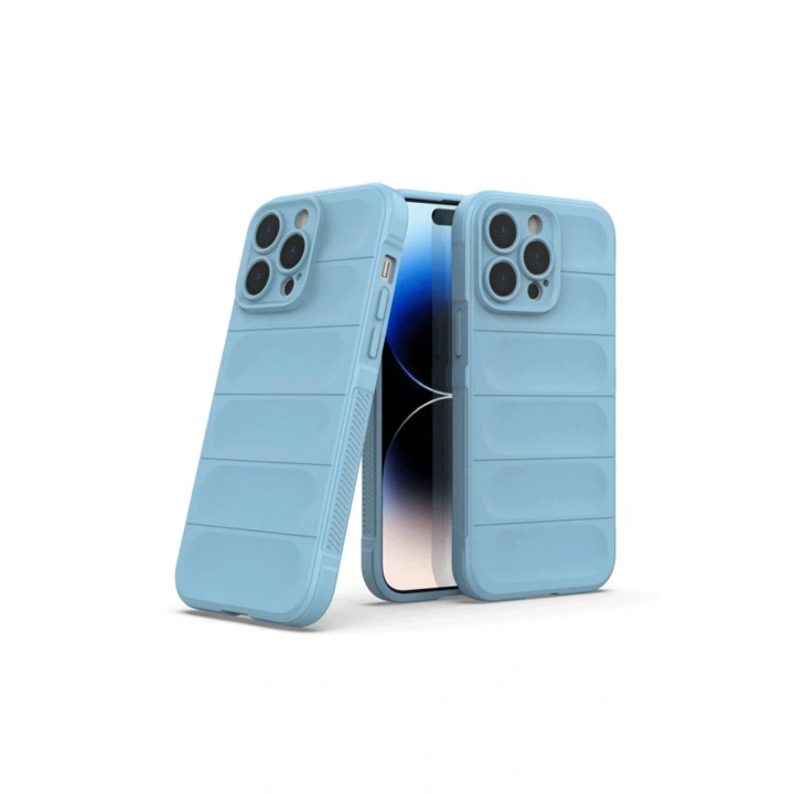 BFS  iPhone 15 Pro Max Kılıf Optimum Silikon - Sky Blue