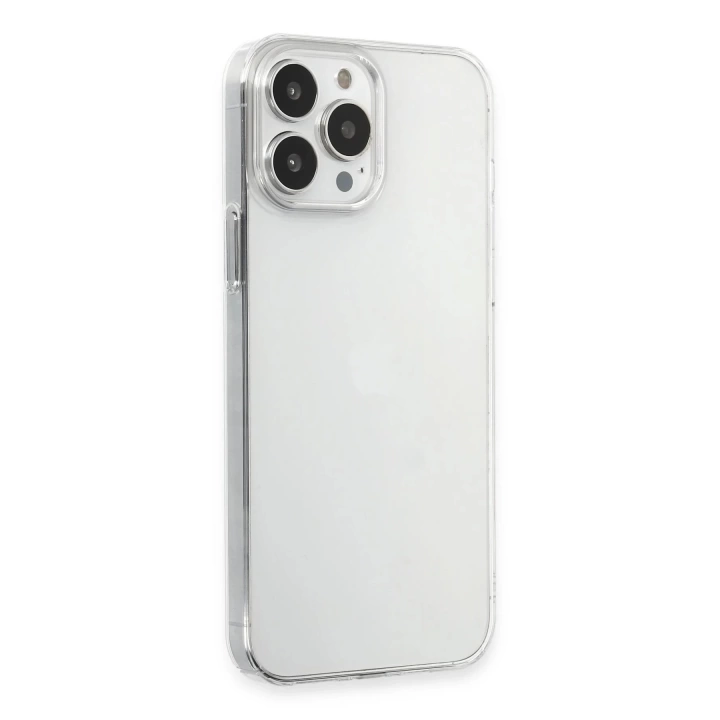 BFS  iPhone 15 Pro Max Kılıf Pc Sert Şeffaf Kapak - Şeffaf