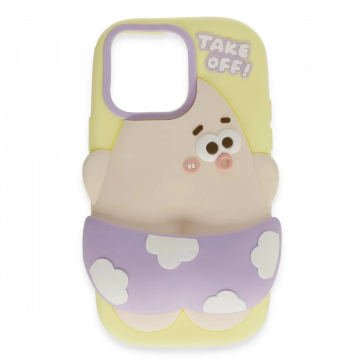 BFS  iPhone 15 Pro Max Kılıf Poky Karakter Silikon Kapak - Desen 5