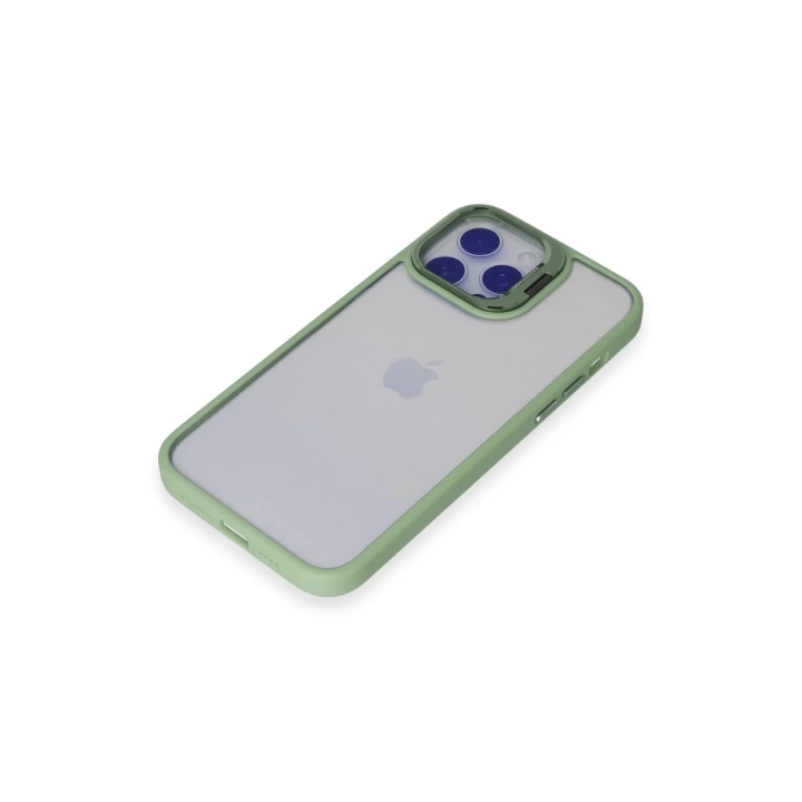 BFS  iPhone 15 Pro Max Kılıf Roblox Lens Standlı Kapak - Yeşil