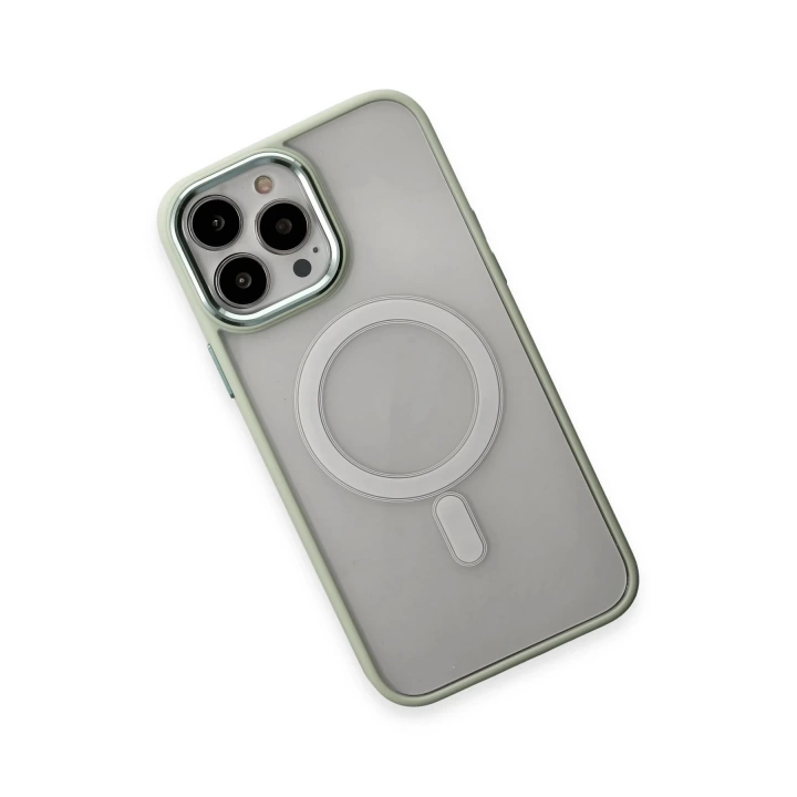 BFS  iPhone 15 Pro Max Kılıf Room Magneticsafe Silikon - Su Yeşili