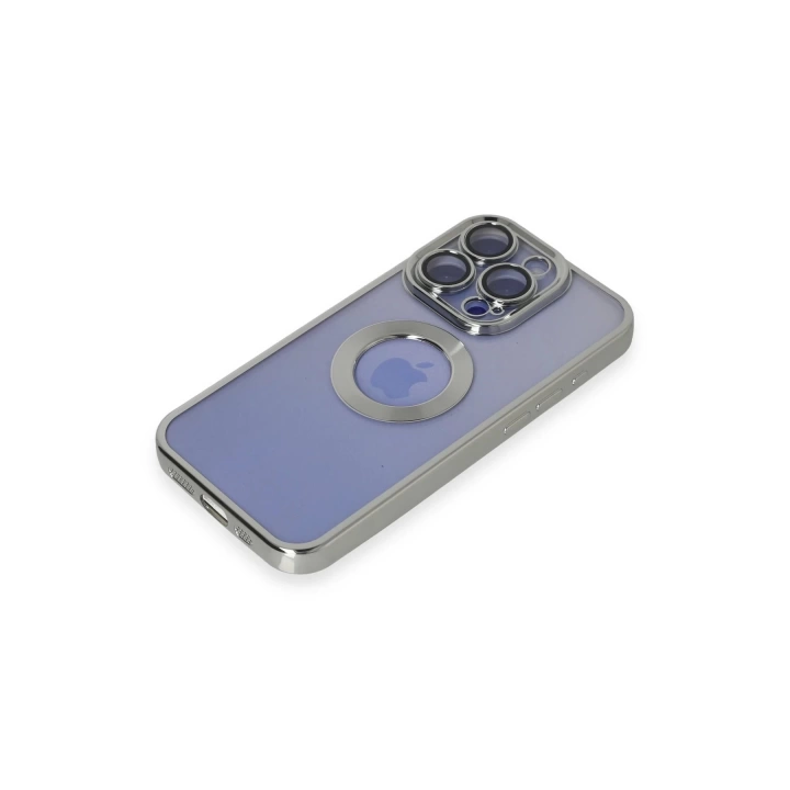 BFS  iPhone 15 Pro Max Kılıf Slot Silikon - Gümüş