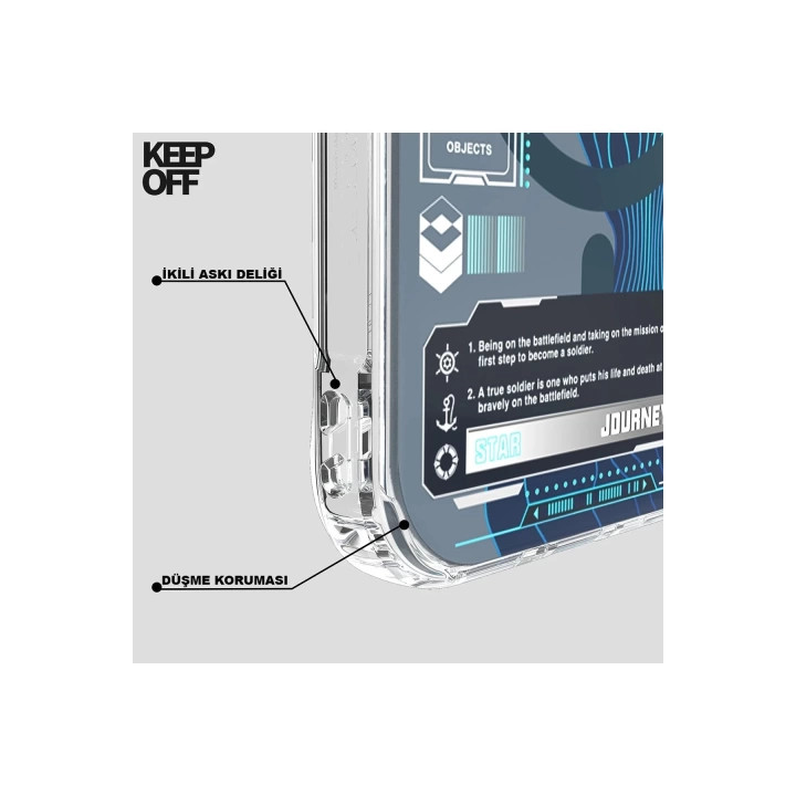 BFS  iPhone 15 Pro Max Map Magsafe Kapak - Snowfield