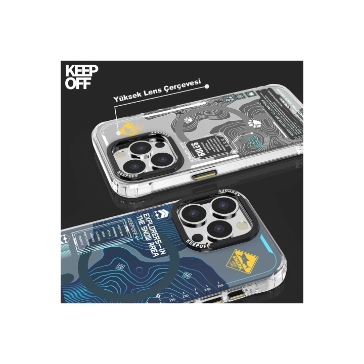 BFS  iPhone 15 Pro Max Map Magsafe Kapak - Snowfield