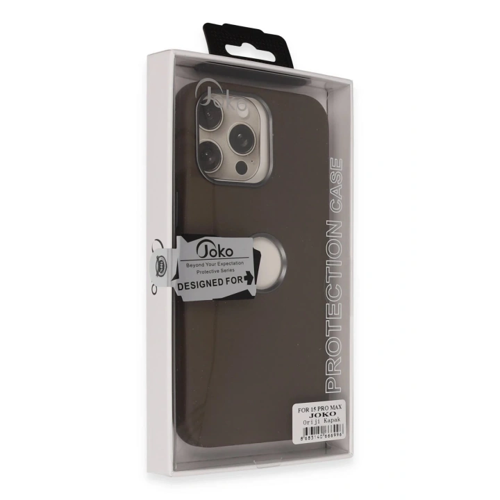 BFS iPhone 15 Pro Max Oriji Kapak - Kahverengi