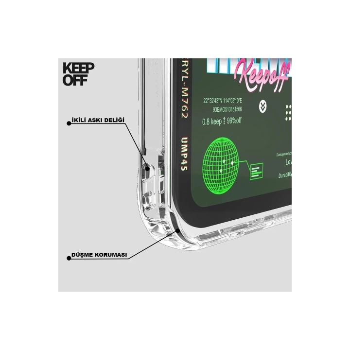 BFS  iPhone 15 Pro Max Parallel Space Time Magsafe Kapak - Heart of Atom