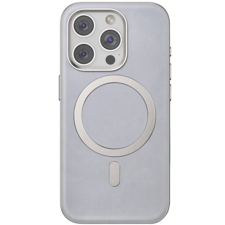 BFS  iPhone 15 Pro Max Puskas Magsafe Kapak - Titan Gri