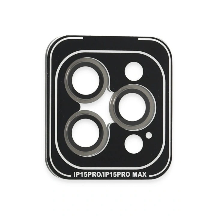BFS  iPhone 15 Pro Max PVD Metal Kamera Lens - Gri