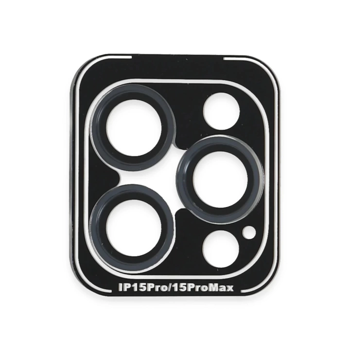 BFS  iPhone 15 Pro Max PVD Metal Kamera Lens - Lacivert