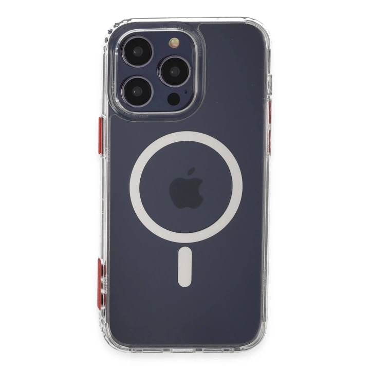 BFS  iPhone 15 Pro Max Ramos Magsafe Kapak - Şeffaf