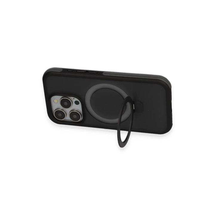 BFS  iPhone 15 Pro Max Zorda Airbag Magsafe Standlı Kapak - Titan Gri