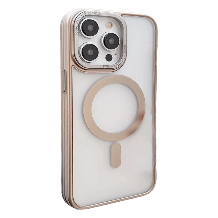 BFS  iPhone 15 Pro Montella Magsafe Kapak - Titan Gri