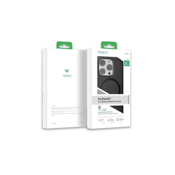 BFS  iPhone 15 Pro Puskas Magsafe Kapak - Siyah