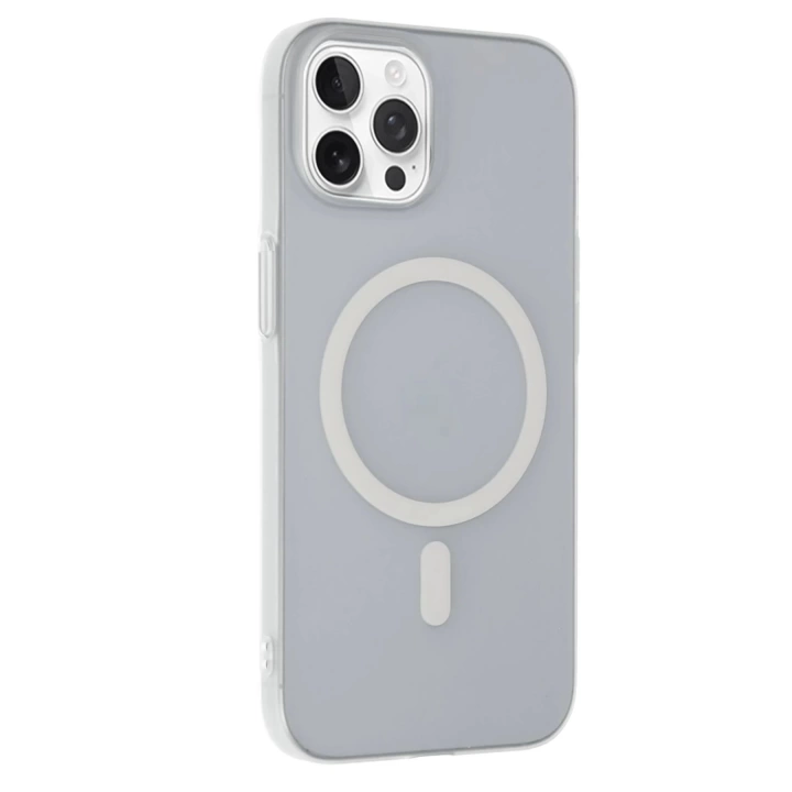 BFS  iPhone 15 Pro Tuna PC Slim Magsafe Kapak - Şeffaf