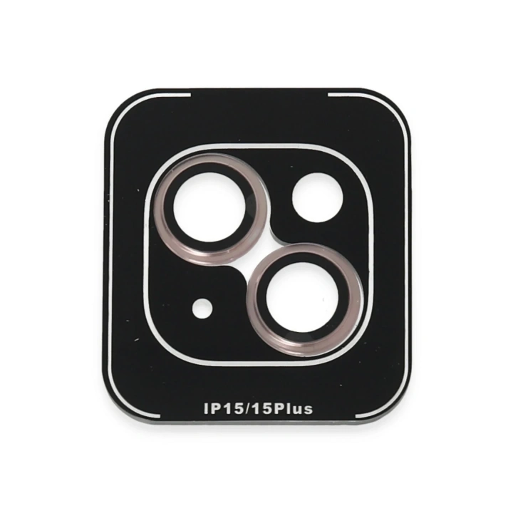 BFS  iPhone 15 PVD Metal Kamera Lens - Pembe