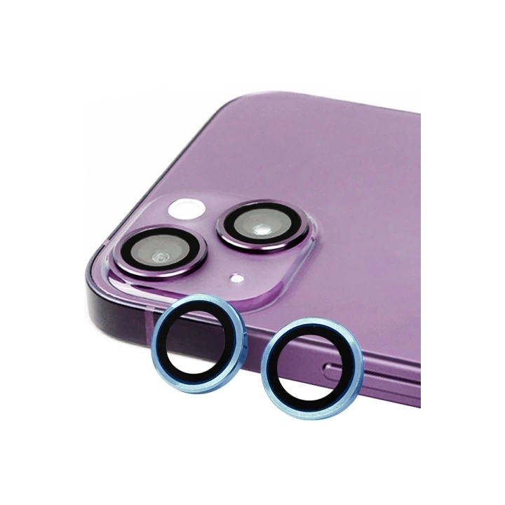 BFS  iPhone 15 Raze Metal Kamera Lens - Mavi