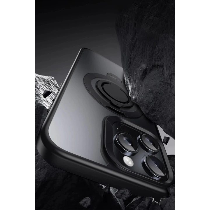 BFS  iPhone 16 Avatar 360 Dönen Magsafe Kapak - Titan Gri
