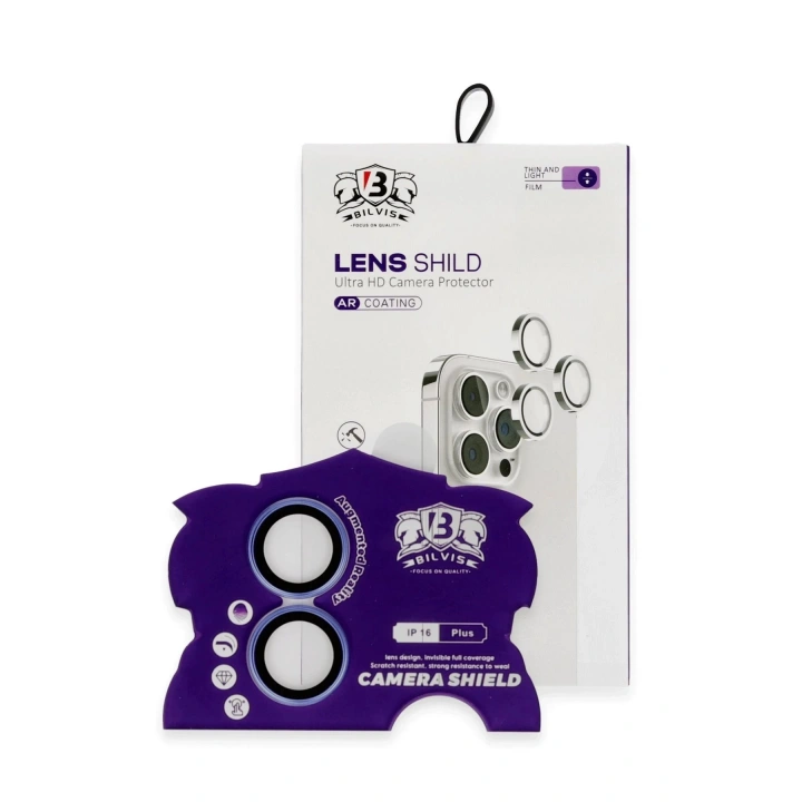 BFS iPhone 16 Bilvis Titan Kamera Lens - Mavi