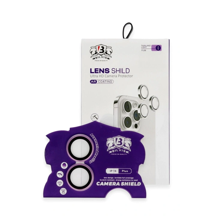 BFS  iPhone 16 Bilvis Titan Kamera Lens - Pembe