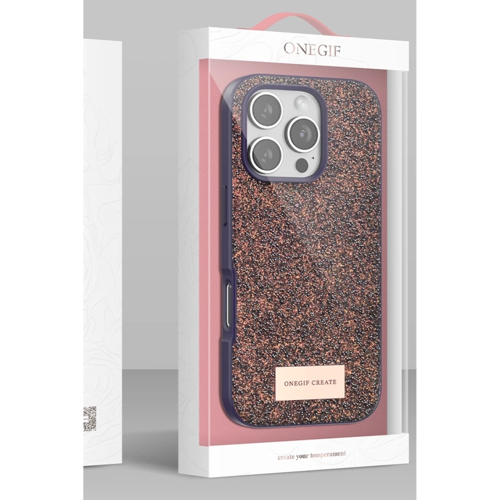 BFS  iPhone 16 Bright Simli Kapak - Siyah