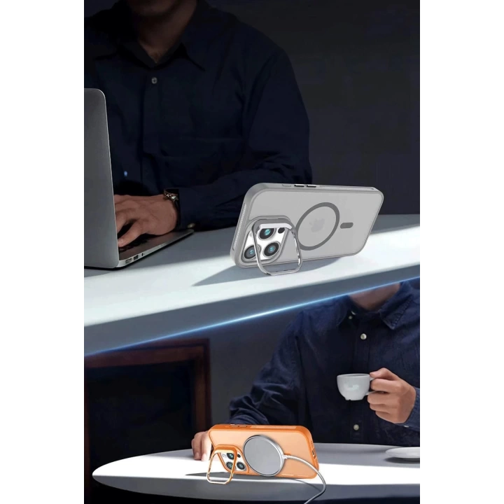 BFS  iPhone 16 Flet Lens Magsafe Kapak - Koyu Yeşil